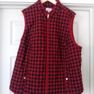 Croft and Barrow Buffalo Plaid Vest